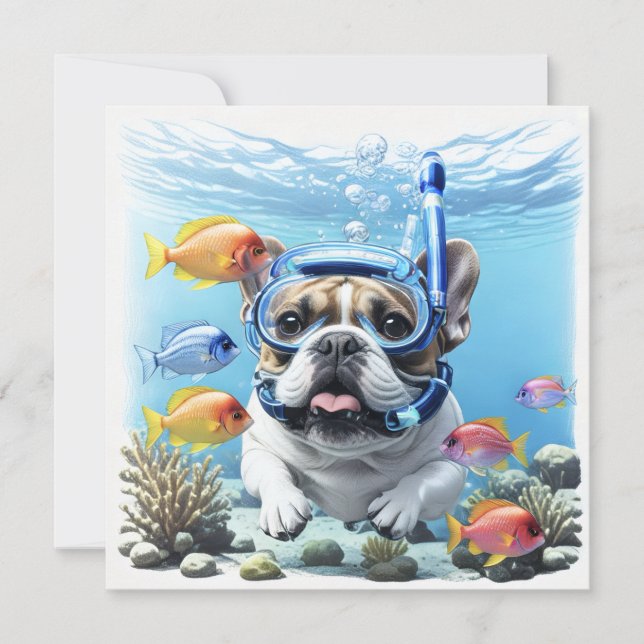 Französische Bulldogge im Urlaub French Bulldog (Frente)