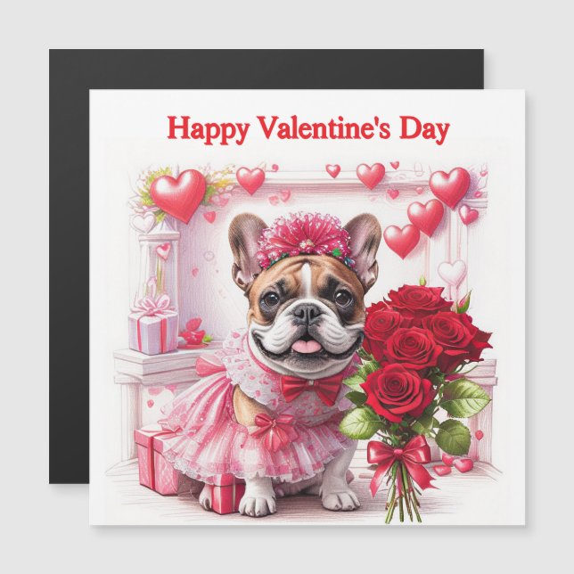 Französische Bulldogge Rosen French Bulldog (Frente/Verso)