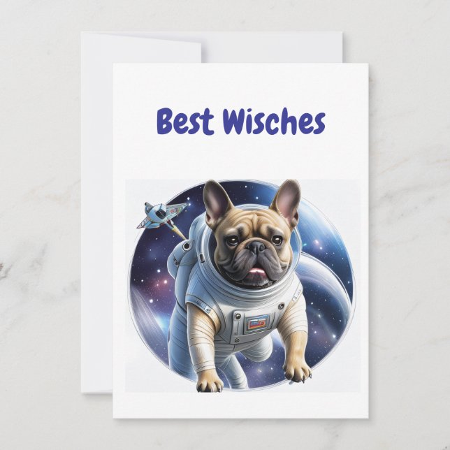 Französische Bulldogge Weltraum French Bulldog (Frente)
