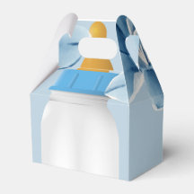 Frasco de bebê Chá de fraldas Favor Caixas Azul