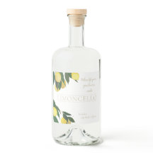 Frasco de Líquido de Limão Pintado com Óleo