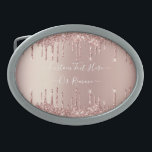 Frasco de Texto das Unidades de Brilho da Lente Do<br><div class="desc">Rosa Dourado Blush Glitter Sparkle Drips Texto rosa Cor-de-rosa Personalizado Moderno - Adicionar seu Texto Único ou Remover Texto - Fazer seu Presente Especial - Redimensionar e mover ou remover e adicionar texto / elementos com ferramenta de personalização. Design por MIGNED. Por favor, veja meus outros projetos. Você também pode...</div>