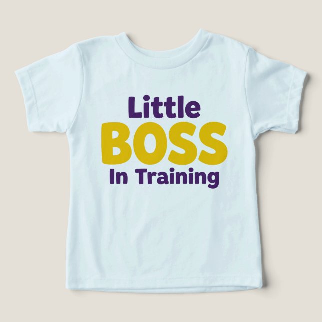 Frase de Bebê Engraçado Chefe Infantil Fofo (Design frontal)