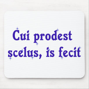 Frase Latin no advogado Mousepad