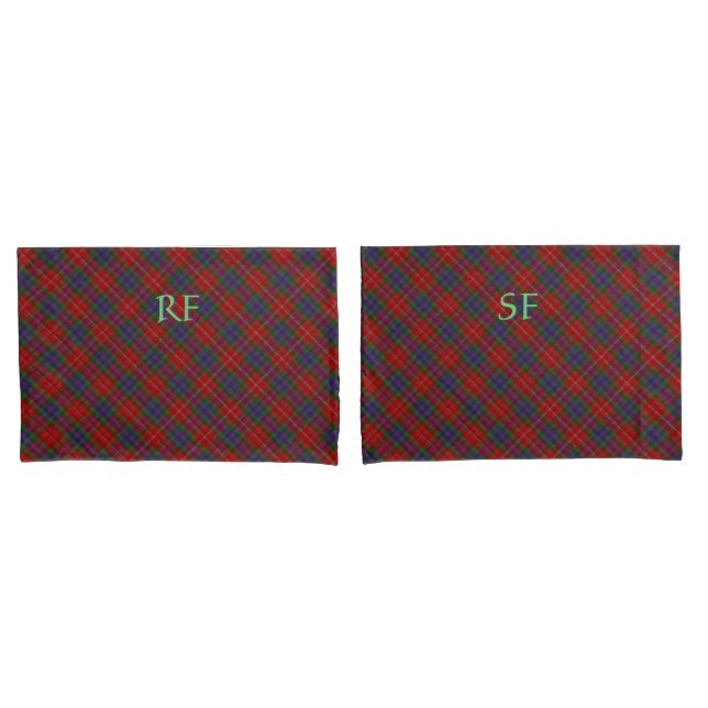 Fraser Oficial Tartan com monograma / nome (Frente - conjunto)