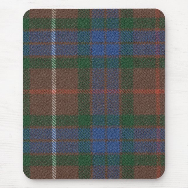 Fraser que caça o Tartan antigo Mousepad (Frente)