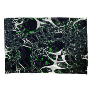 Fratural branco imperfeito no espaço negro, trico