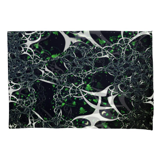 Fratural branco imperfeito no espaço negro, tricot (Frente-Esquerda)