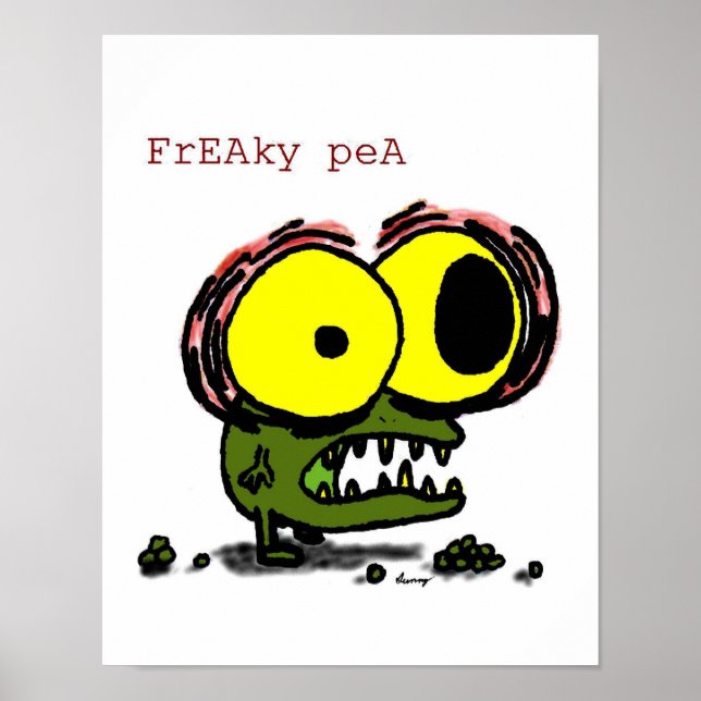 Freaky Pea Impressão (Frente)