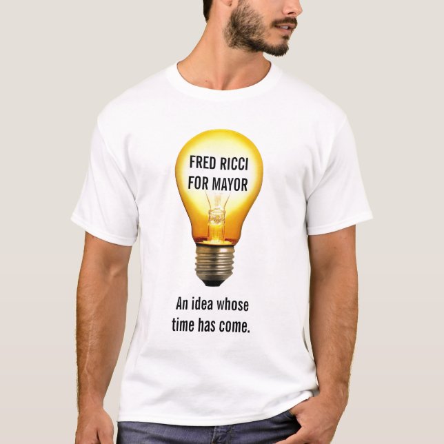 Fred Ricci para o mayor-- camisa da ampola (Frente)