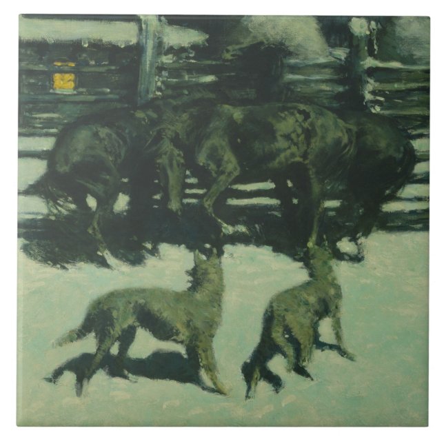 Frederic Remington - A Chamada de Ajuda (Frente)