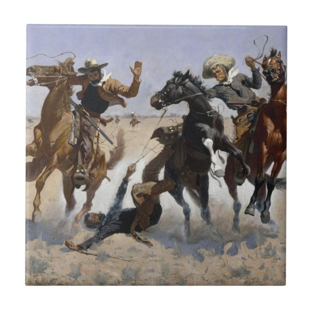 Frederic Remington - Ajudando um camarada (Frente)