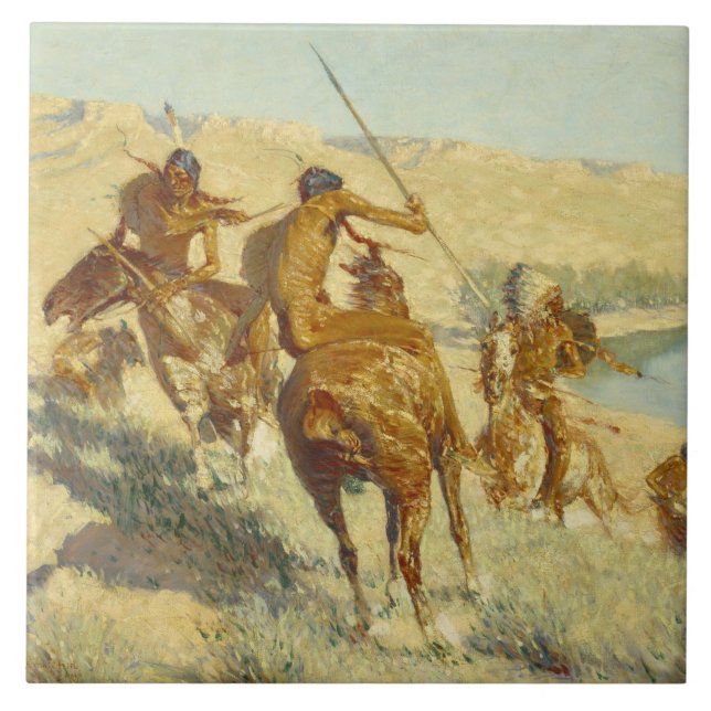 Frederic Remington - episódio da arma do búfalo (Frente)