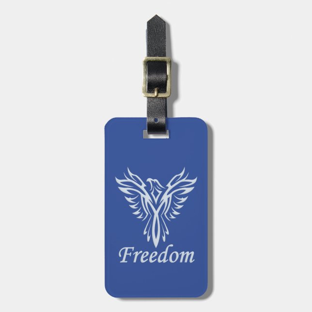 FREEDOM EAGLE etiqueta de bagagem personalizada (Frente Vertical)