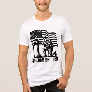 Freedom Isn't Free Kneeling Soldier Patriotic