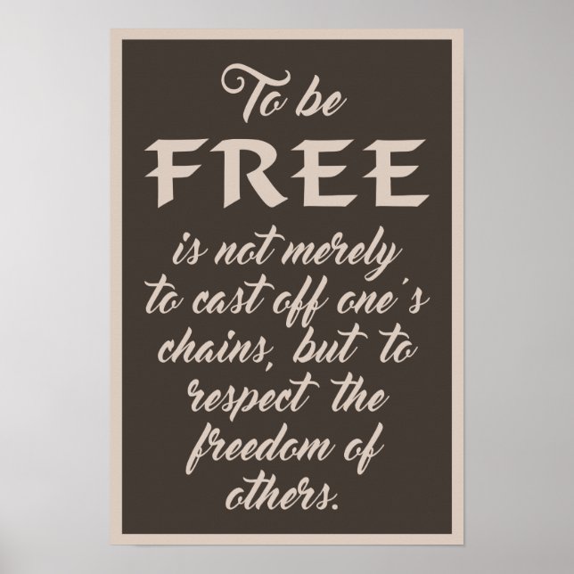Freedom Quote poster (Frente)