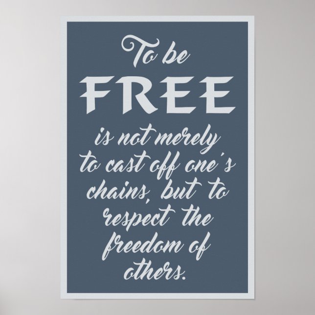 Freedom Quote poster (Frente)