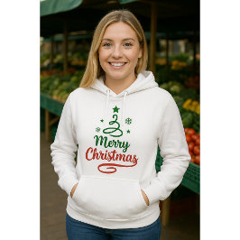 Freefit Merry Christmas Hoodie | Unisex Pullover S