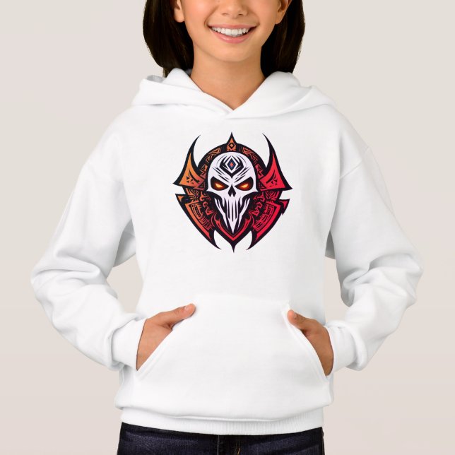 Freefit Tribal Skull Hoodie - Ajustado Unisex (Frente)
