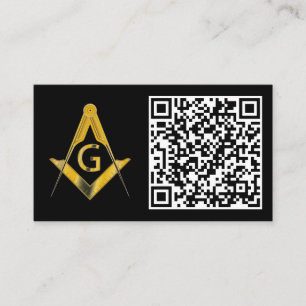 Freemason QR Code Cartão de visita