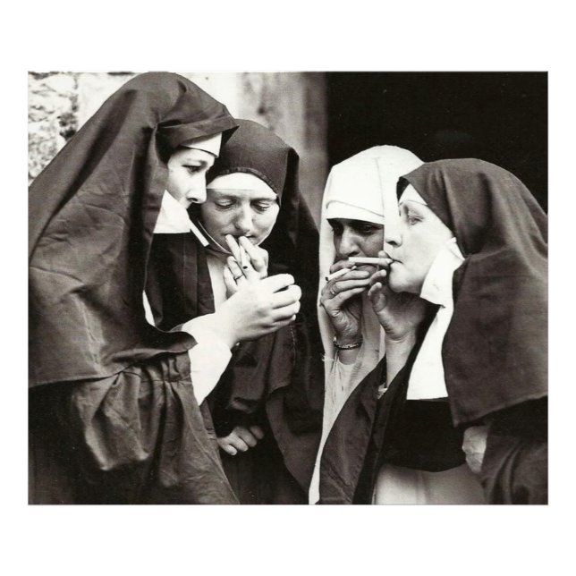 Freiás Fumando Fotografia Vintage (Frente)