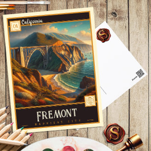 Fremont, Califórnia Cartão Postal Antigo