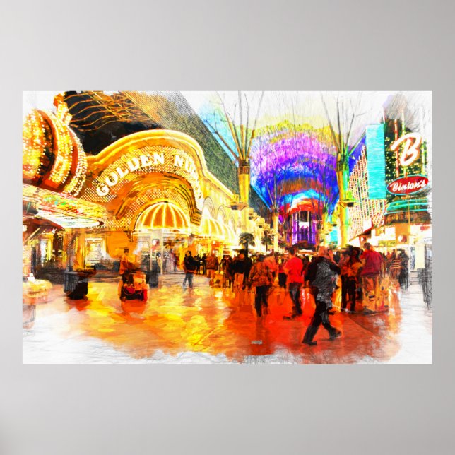 Fremont Street Experience Las Vegas Value Poster (Frente)