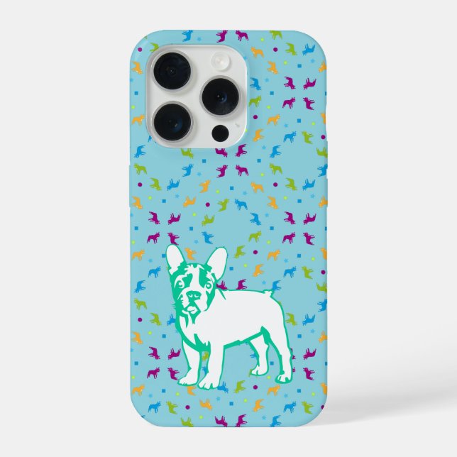 French Buldogs pattern Primavera (Verso)