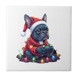 French Bulldog Controle de Video Game Luz Neve Sa