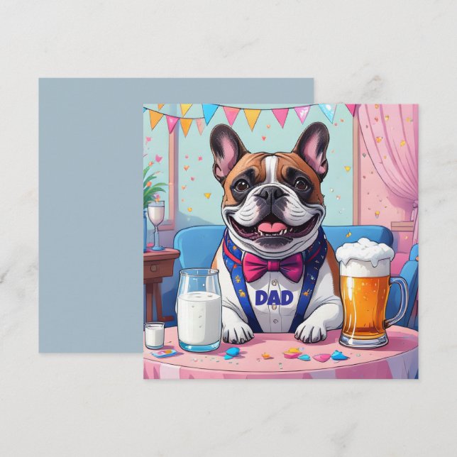 French Bulldog Dad Fatherˋs Day (Frente/Verso)