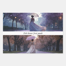 French Lady Garden Walk Drawer Front Wrapping Pape