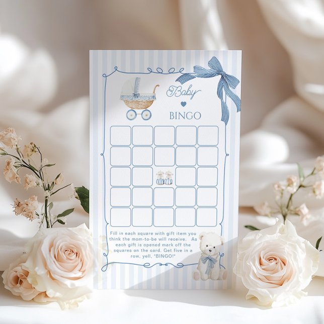 French Nursery Coquette Carriage Baby Bingo game (Criador carregado)