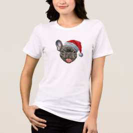 FRENCHIE french buldog santa hat feliz natal