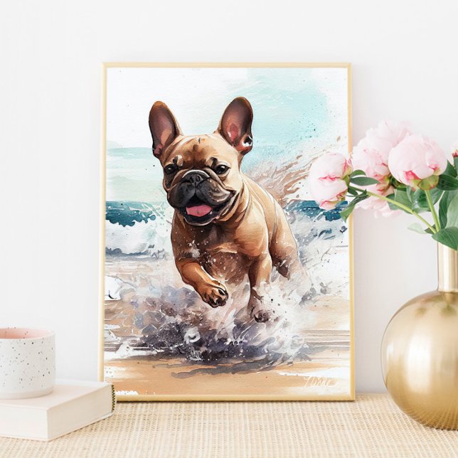 Frenchie French Bulldog Gift Wall Art Impressão (Criador carregado)