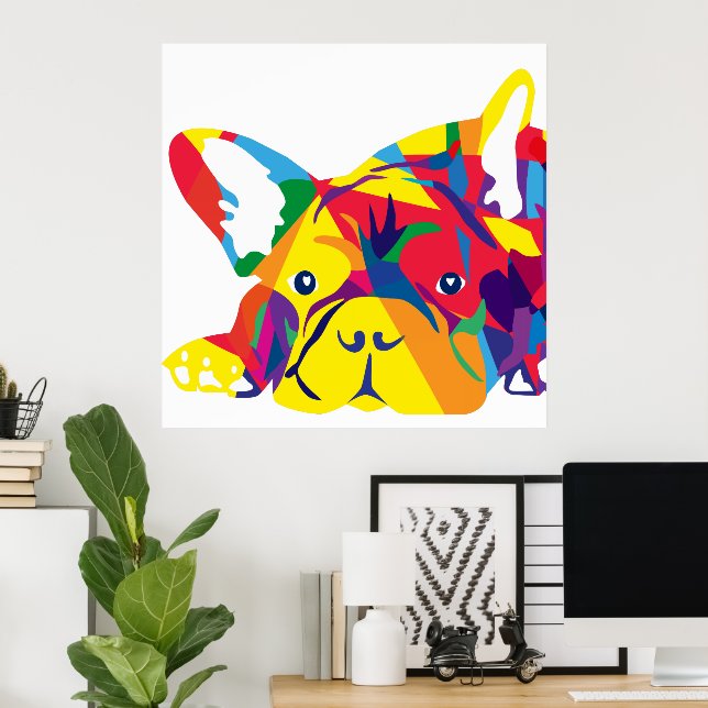 Frenchie Poster (Escritório em casa)