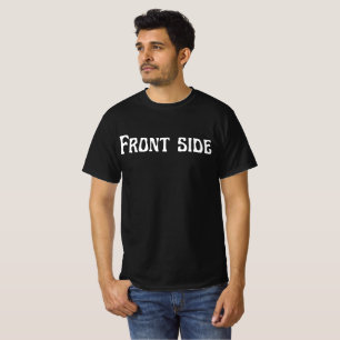 Frente Engraçada / Camiseta Traseira - Minimalista