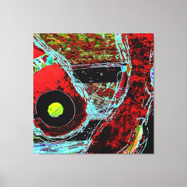 Frequency Serpent  Abstract Stretched Canvas Print (Frente)