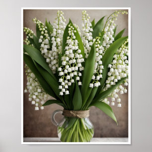 Fresca Lily do Vale Flower Poster Wall Decor