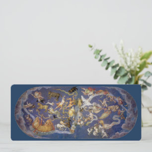 Fresco das Constelações Celestes da Astronomia Vin