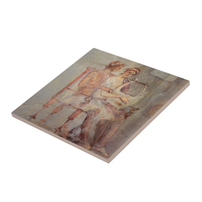 Fresco de uma lição de música, Pompeia (Lateral)