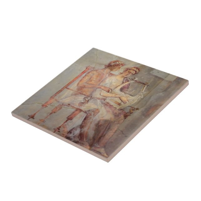 Fresco de uma lição de música, Pompeia (Lateral)