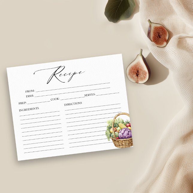 Fresco Do Mercado Cartões De Receita De Chá de pan (Criador carregado)