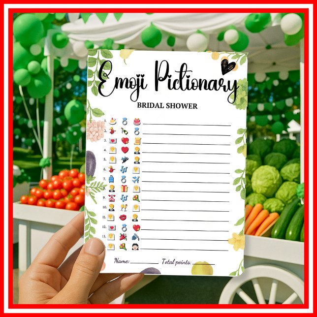 Fresco Do Mercado Emoji Pictionary Jogo Bridal (Criador carregado)