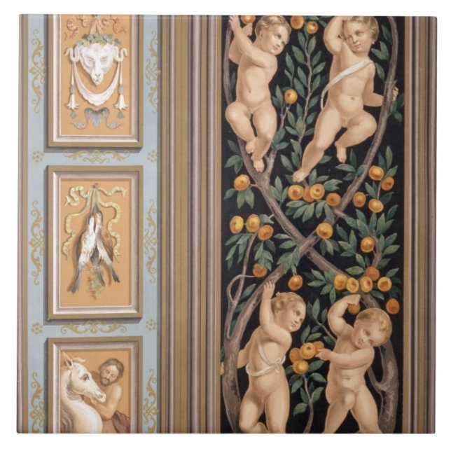 Fresco dos Cupido da igreja de St. Ambroglio, (Frente)