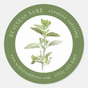 FRESCO OREGANO Biz ID Grandes Adesivos redondos II