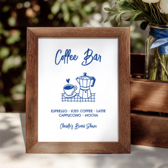 Fresh Off The Market Coffee Bar Bridal Shower Sign (Fresh Off The Market Coffee Bar Bridal Shower Sign)