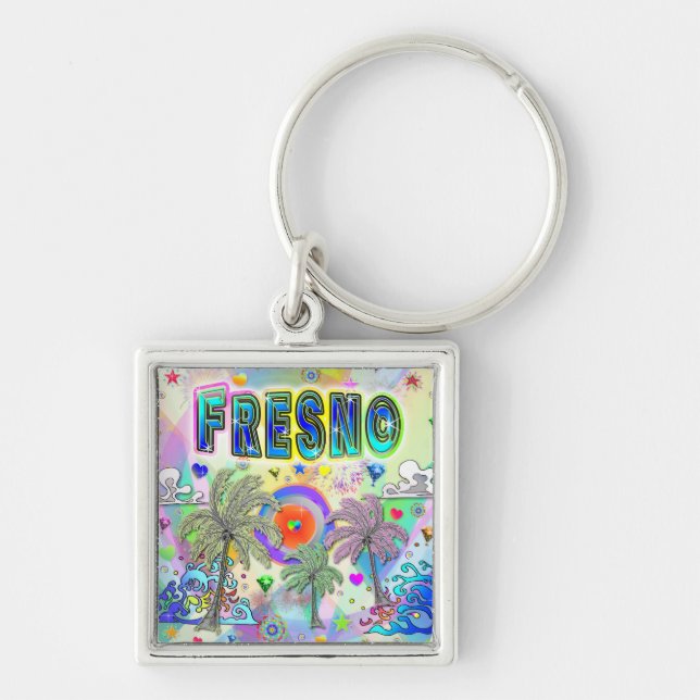 Fresno Deep Dream Chaveiro (Frente)