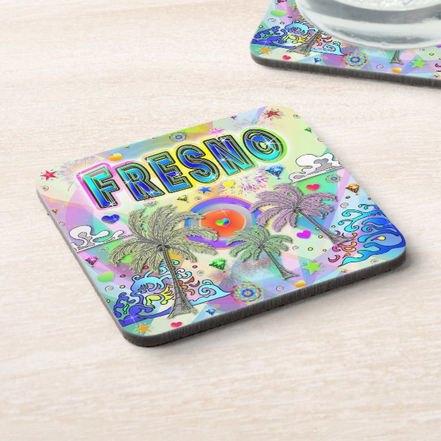 Fresno Deep Dream Porta copos (Left Side)
