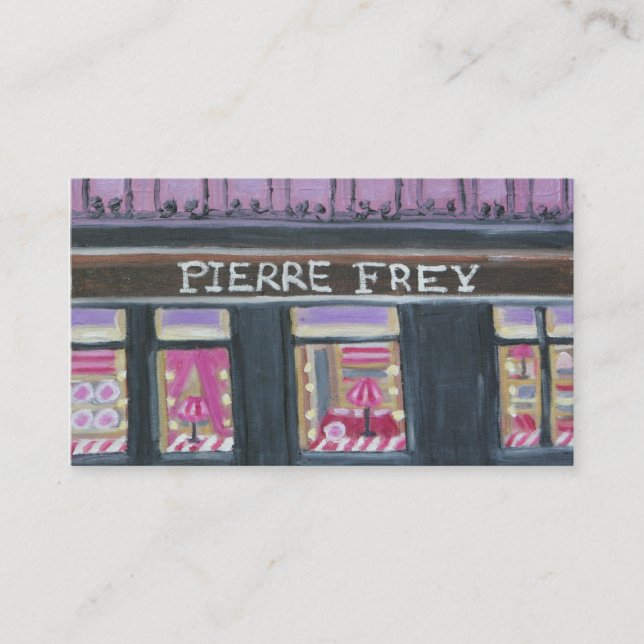 FREY DE PIERRE: CARTÃO DE VISITA DE PARIS (Frente)