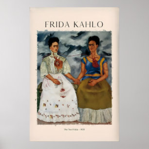 Frida Kahlo As Duas Fridas Impressão de Arte Famos